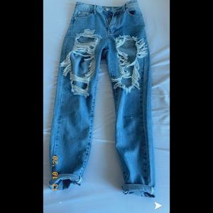 Adika brico ripped mom jeans